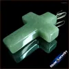 Hänghalsband grossist 40x28x10 mm Big Cross Halsband Natural Gem Stone Aventurine Pendants Charms Fit smycken Making GS319