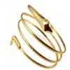 Party Barcelets Punk Fashion Coiled Snake Spiral Upper Arm Cuff Armlet Armband Bangle Bracelet Men Jewelry For Women GC1488331Q