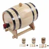 Wine Glasses Wine Pine Barrels Self Brewed Wine Pine Aging Barrels Wooden Beer Barrels for Bar Catering Barbecue Shop 231013