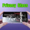 Screen Protector For iPhone 15 Pro Max 14 Plus 13 12 11 XS XR X ESD Privacy Tempered Glass Anti-Static 9H Film Full Cover Guard Film Anti Glare Spy Curved Shield