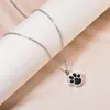 Pendentif Colliers en acier inoxydable Bijoux commémoratifs Dog Pet Print Urn Collier Cendrier Souvenir Crémation pour Femmes Hommes