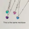 Choker Alloy Necklace Advanced Does Not Fade Color Changing Chain Premium Accessories Heart Minority Wild Alien