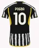 Maillots de football des fans 2023 2024 à domicile MILIK DI MARIA VLAHOVIC KEAN POGBA CHIESA McKENNIE LOCATELLI maillot de football 22 23 24 Kits hommes et enfants unifor JUvEntUs.