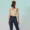 Women's Tanks Outfit Exposed Waist Outer Wear Base Shirt South Korea Sexy Slim-fitting Vest Chain Slim-fit Sling Short Halter Tops