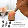 Bakeware Tools Cake Piping Tips Kit 6 Pcs Icing For Cakes Stainless Steel Flower Frosting Decorating Supplies Cupcake