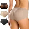 Calcinha feminina nádegas push up mulher elástico silicone quadril e bupads falso bunda corpo moldar senhoras roupa interior aperto shor273p