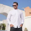 Camicie eleganti da uomo Camicia a maniche lunghe 10XL Moda primaverile Uomo Tinta unita Risvolto Top larghi Casual Bello S Affari commerciali