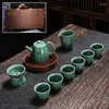 Teaware Sets Accessories Tea Cup Set Maker Trays Decorative Samovar Ceramic Teapot White Luxury Canister Wasserkocher ZXF