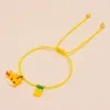 Braccialetti a maglie Go2boho Vendi un braccialetto alla moda con piccolo ananas, simpatico pesce palla Miyuki, serie animale, in corda gialla