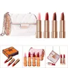 Lippenstifte, mattes Lippenstift-Set, 3/4 Farben, wasserfeste Lippenstifte mit Kettenbeutel, antihaftbeschichtet, feuchtigkeitsspendender Lippenstift, Lippenstift, Make-up-Geschenkset 231013