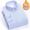 Heren Overhemden 2023 Hoge Kwaliteit Winter Mode Knap Alles Fijn Plus Fleece Dikke Trend Shirt Lange Mouw Heren Acetaat