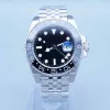 최고 품질의 ST9 Super U1 남성 시계 자동 이동 블랙 레드 세라믹 Sapphire Glass New Jubilee Bracelet Wristwatch Mens 시계 Reloj Cola Limited