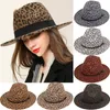 Homens de moda Mulheres de lã mistura dura feltro chapéu fedora trilby chapéus bondas largos BRIM204A