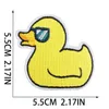 24Pcs Yellow Iron on Patches Cute Duck Duckling Letter Patch Sew Repair Patches Applique Sewing Clothing Badge for Shirt Jackets Hats Jeans DIY Accessories
