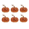 Fleurs décoratives 6 PCS Simulation mousse Pumpkin Dining Table Decor Simulate Desktop Party décor