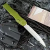 Cuchillo automático de estilo estadounidense UT85, hoja táctica de autodefensa D2, mango de aluminio EDC para acampar al aire libre, lucha contra cuchillos automáticos Exocet A07