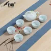 Teaware Sets Accessories Tea Cup Set Maker Trays Decorative Samovar Ceramic Teapot White Luxury Canister Wasserkocher ZXF