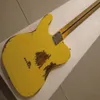 Relic Yellow Electric Guitar SS Pickup Stały most Solid Cody Nitro Wykończenie