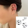 Sırtlar Küpe 2-3pcs Moda Çapraz Klipli Kadınlar için Kızlar Sevimli Kulak Kıkırdak Manşet Piercing Yahudi Küpe Seti Erkekler Brincos Hediye