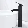 Смесители для раковины в ванной комнате из нержавеющей стали и смеситель для холодной воды в европейском стиле, черный над раковиной