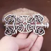 Hårklipp vintage silverfärg Viking Celtics Knut hårnålar Set Women Norse Runes Crown Antique Metal Stick Slide Smycken Tillbehör