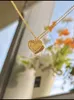 Pendant Necklaces Cute Rotatable Love Heart Spinning Necklace Stainless Steel Gold Plated Fashion Jewelry Gift For Women Friends Girls