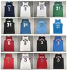 21 Kevin Garnett Timberwolve Basketballtrikot Minnesotas Anthony Edwards Sixer 3 Allen Iverson 6 Julius Erving Throwback Schwarz Weiß Größe S-XXL