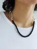 Choker Timeless Wonder Fancy Geo Agate Chain Linked Necklace For Women Designer Jewelry Runway Gift Goth Kpop Rare Versatile Xmas 5232