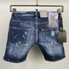 DSQ Phantom Turtle Jeans Men Jean Mens Luksusowy projektant chudego zbitła chłodna przyczynowa dziura dżinsowa marka mody Fit dżinsy Man Washed305f