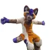 2024 Performance Furry Husky Fox Costumes de mascotte Carnaval Hallowen Cadeaux Unisexe Adultes Fantaisie Jeux Tenue Vacances Publicité Extérieure Costume Costume