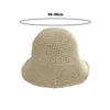 Cappelli a tesa larga Cappello di paglia Design cavo traspirante pieghevole da donna alla moda per la protezione dello schermo estivo in spiaggia