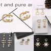 Z6 Designer jewelry, fashionable pearl earrings with diamond earrings, elegant and versatile temperament