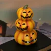 1 decorazione di zucca di Halloween, ornamento di figurine di zucca in miniatura, accessori per casa delle bambole