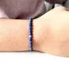 MG0153 New Design Natural Matte Lapis Lazuli Bracelet 4 mm Stone Beads Bracelet Mini Gemstone Energy Jewelry188U