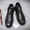 Scarpe eleganti da chef, da uomo, da cucina, da lavoro, casual, in pelle nera da lavoro