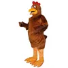 Performance Costume de mascotte de poule brune de qualité supérieure Halloween robe de soirée fantaisie tenue de personnage de dessin animé Costume de carnaval tenue unisexe