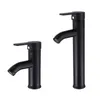 Bathroom Sink Faucets Stainless Steel And Cold Water Faucet European Style Black Above Counter Basin Wash