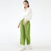 Kvinnor Pants Capris Miyake plus storlek Kvinnors raka veckade byxor Autumn Winter Korean Fashion Women's Trouser2119