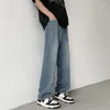 Men's Jeans Baggy Men Wide Leg Pants Casual Oversize For Clothing Loose Fit Streetwear Vintage Male Denim Trousers 2023 B11