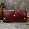 Duffel Bags Men's Leather Travel Bag Large Capacity Cowhide Luggage Outdoor Handbag Crossbody Leisure Fitness