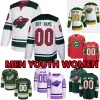 Maglie da hockey personalizzate Minnesota''Wild''Mens 97 Kirill Kaprizov 26 Connor Dewar 21 Brandon Duhaime 14 Joel Eriksson Ek 17 Marcus Foligno 89 F