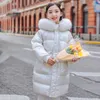 Down Coat 2023 Winter Fashion Children's Jacket Girls Waterproof Tjock Long Big Kids Hooded Snowsuit Tz628