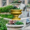 Trädgårdsdekorationer epoxi hartsformar blomma potten mögel betong planter bonsai handgjorda hantverk diy hantverk europeisk stil blomkruka