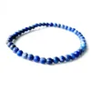 MG0153 New Design Natural Matte Lapis Lazuli Bracelet 4 mm Stone Beads Bracelet Mini Gemstone Energy Jewelry188U