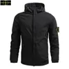 Plus Size Mantel Herren Stone Jacke Herren Frühling und Herbst Windrunner Jacke Dünne Jacke Herren Sport Windjacke Mantel Paar Kleid Damen Größe S-3XL