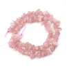 Löst ädelstenar Chip Shape Natural Rose Quartz Stone Pärlor Gemstone DIY för smycken Making Strand 15 tum Partihandel