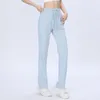 Pantaloni attivi Marchio Yoga con logo Sport Donna Vestibilità ampia Dritto Corsa Asciugatura rapida Casual Gamba larga Fitness