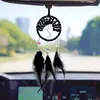 Black Dream Catcher Handgjorda bakre View Mirror -tillbehör Små Dream Catcher Hanging Decor Craft Gifts 1221700