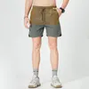 Shorts masculinos lbl homens casuais hip hop bolso streetwear fundo solto carga homens verão moda alta rua bermuda corredores