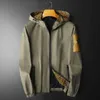 Burbery Coat Designer Luxury Fashion Outerwear Men's Spring and Autumn Casual Jacket New Fashion Trend Men's Tricolor Hooded Top Loose and Bekväm